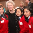 Mrs. Sue Huston and SPPS students at the gala